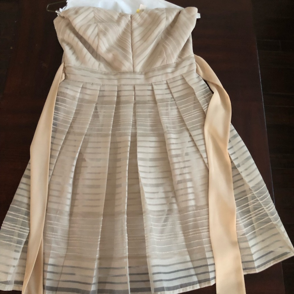 Gold Strapless Dress